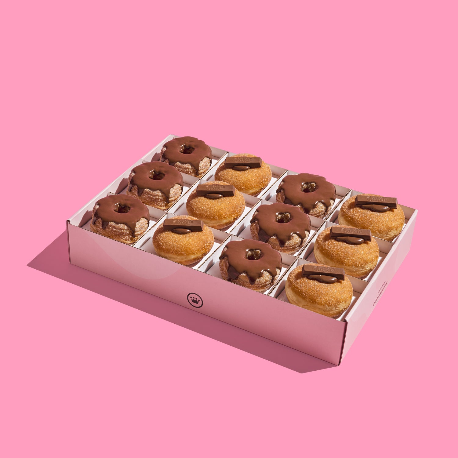 Small Choc Hazelnut Indulgence Box (12 Donuts)